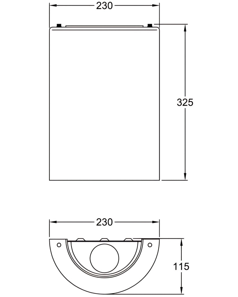 Lampada da Parete Maribel Ambra, Struttura Metallo Vetro e Metacrilato, Attacco E27 40W, IP20, 23x11,5x32,5 cm - Maribel Illuminazione