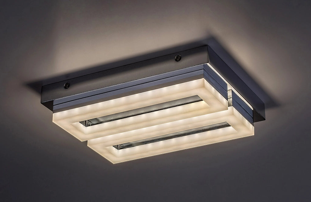 Plafoniera bagno LED 24W Rabalux Blas IP44 cromo 4000K