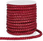 Cordone in pelle 5,5 mm - 10 metri a spirale - Tradizionale - Per collane/bracciali - Decorazione natalizia - Massimo carico di 15 libbre - Cordone per collane