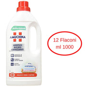 Amuchina additivo bucato igienizzante confezione 12 flaconi da litri 1