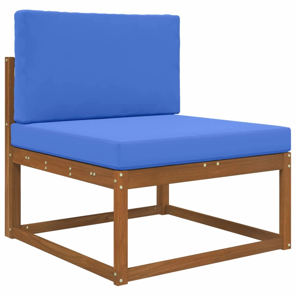Cuscino per divano da esterno 2 pcs Blu Reale Poliestere