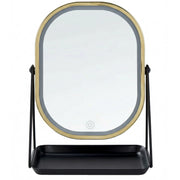 Specchio LED make up da tavolo 20 x 22 cm color oro bagno camera da letto moderno