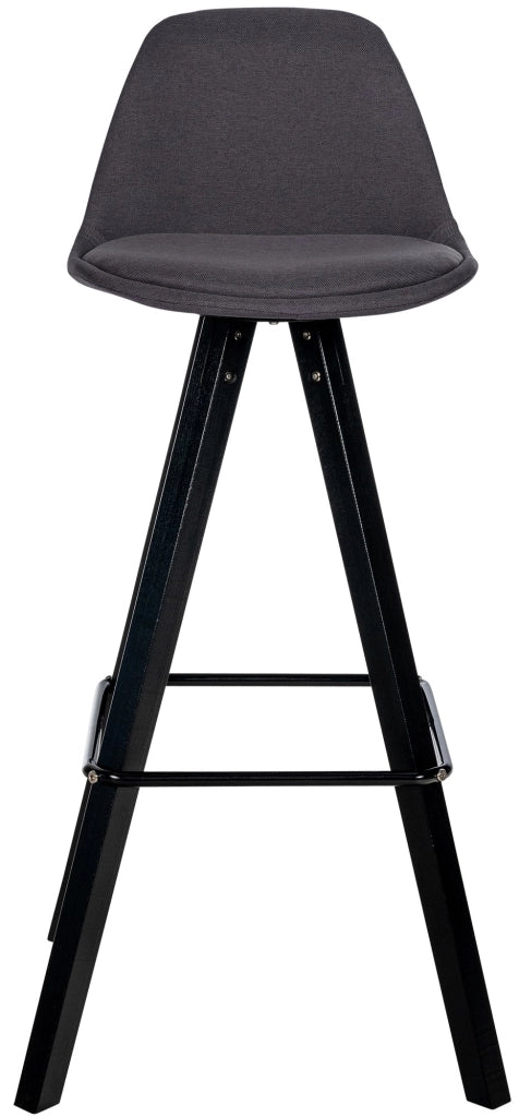 Barhocker Corbin Stoff Square schwarz
