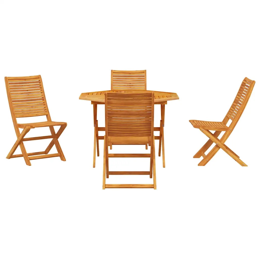 Set da Pranzo per Giardino 5 pcs Marrone 3375706