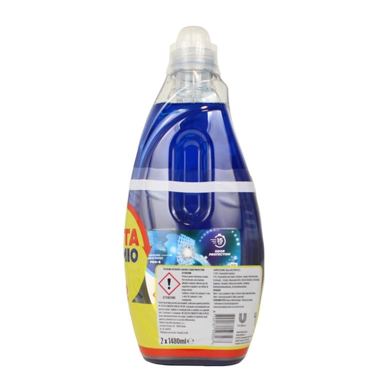 COCCOLINO WONDER WASH DETERSIVO BUCATO LAVATRICE ODOR PROTECTION CICLI BREVI 1,48LT - 2 PEZZI