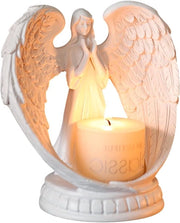 Allestimento Plus per candele - ornamenti per candele - bianco - adatto per tavolate di Natale, compleanni, ricorrenze e Madrelingua