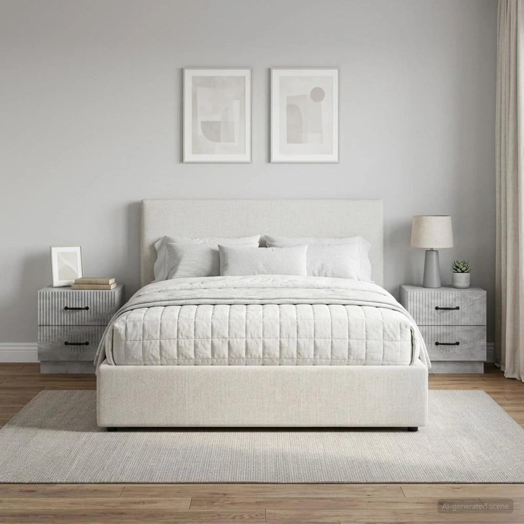 Armadio da Notte 2 pcs Grigio Cemento 43 x 34,5 x 44,5 cm 895222