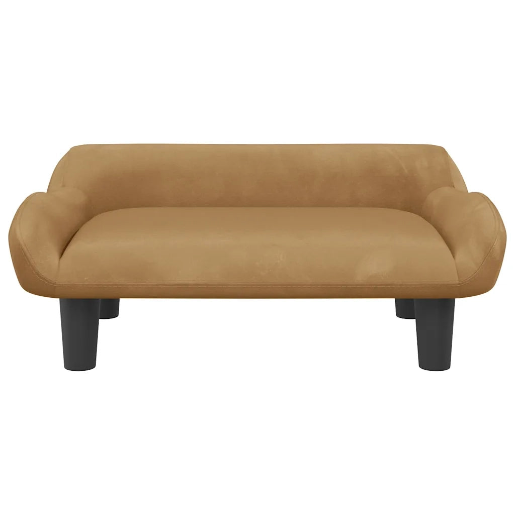 Divano per Bambini Marrone 70x40x24 cm in Velluto 3196354
