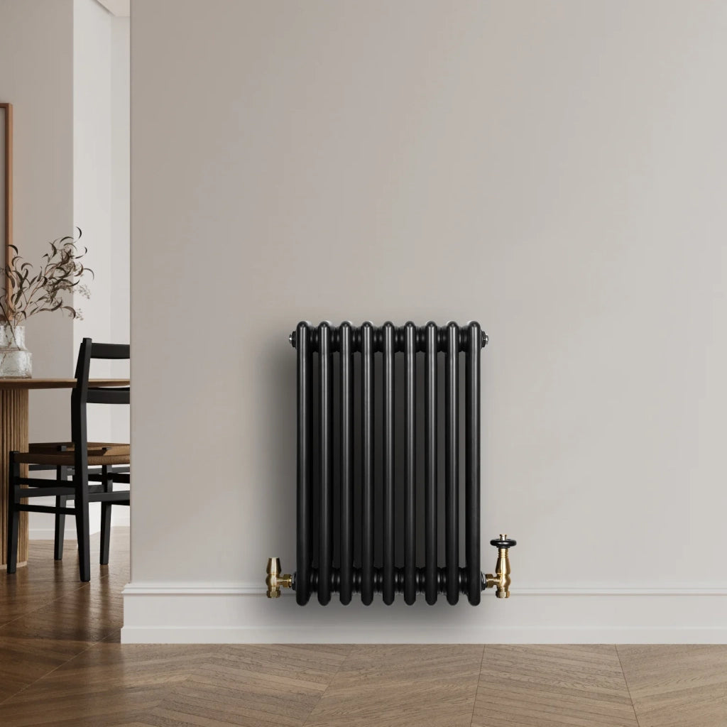 Radiatore Tradizionale 4 Colonne Orizzontale Nero 600 x 425 mm