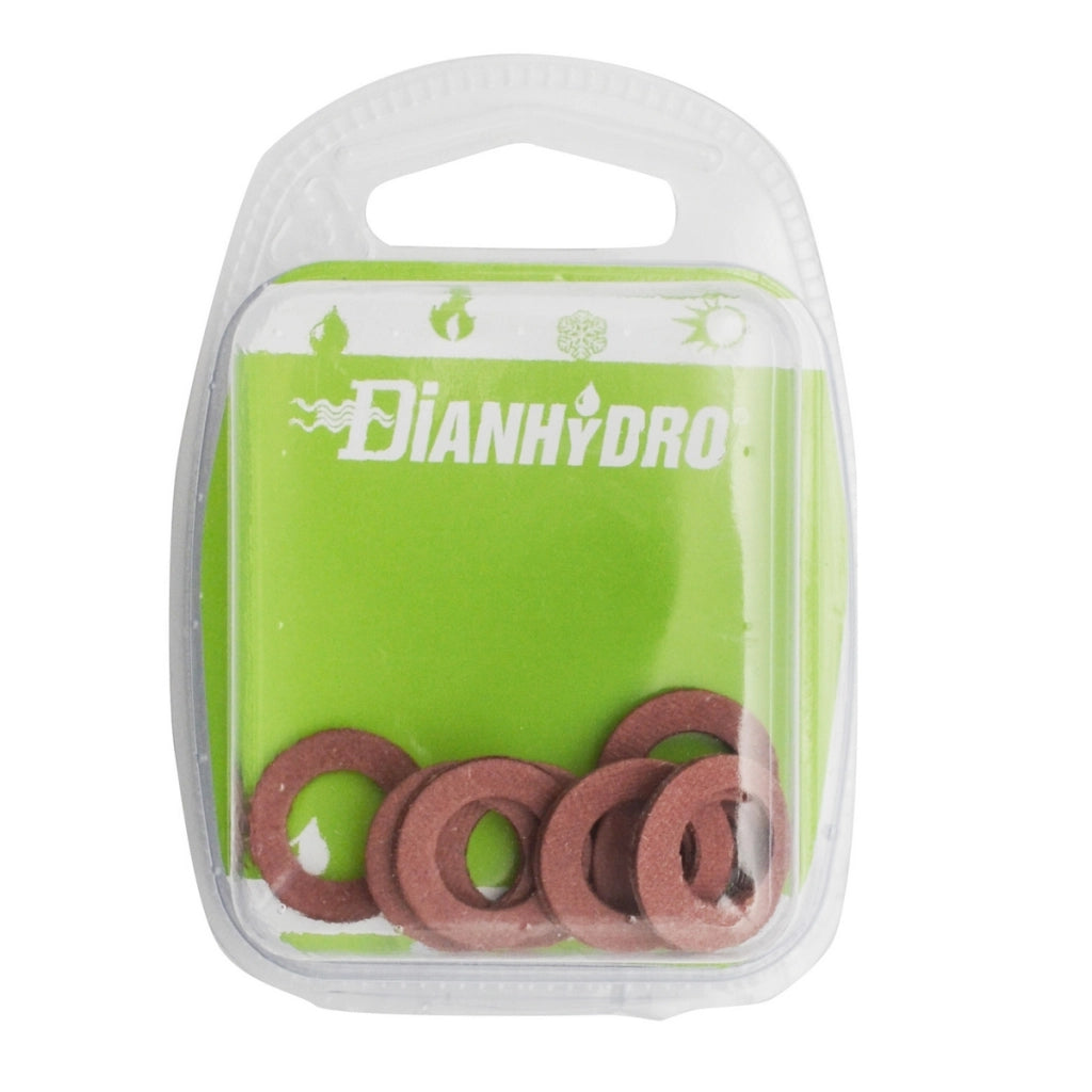 + GUARNIZIONI PER SANITARI KLINGER ROSSE MM2 BLISTER- pz.10 x 3/8- FAIDF- pezzi 1