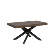 Tavolo allungabile 90x160/420 cm Volta Noce telaio Antracite