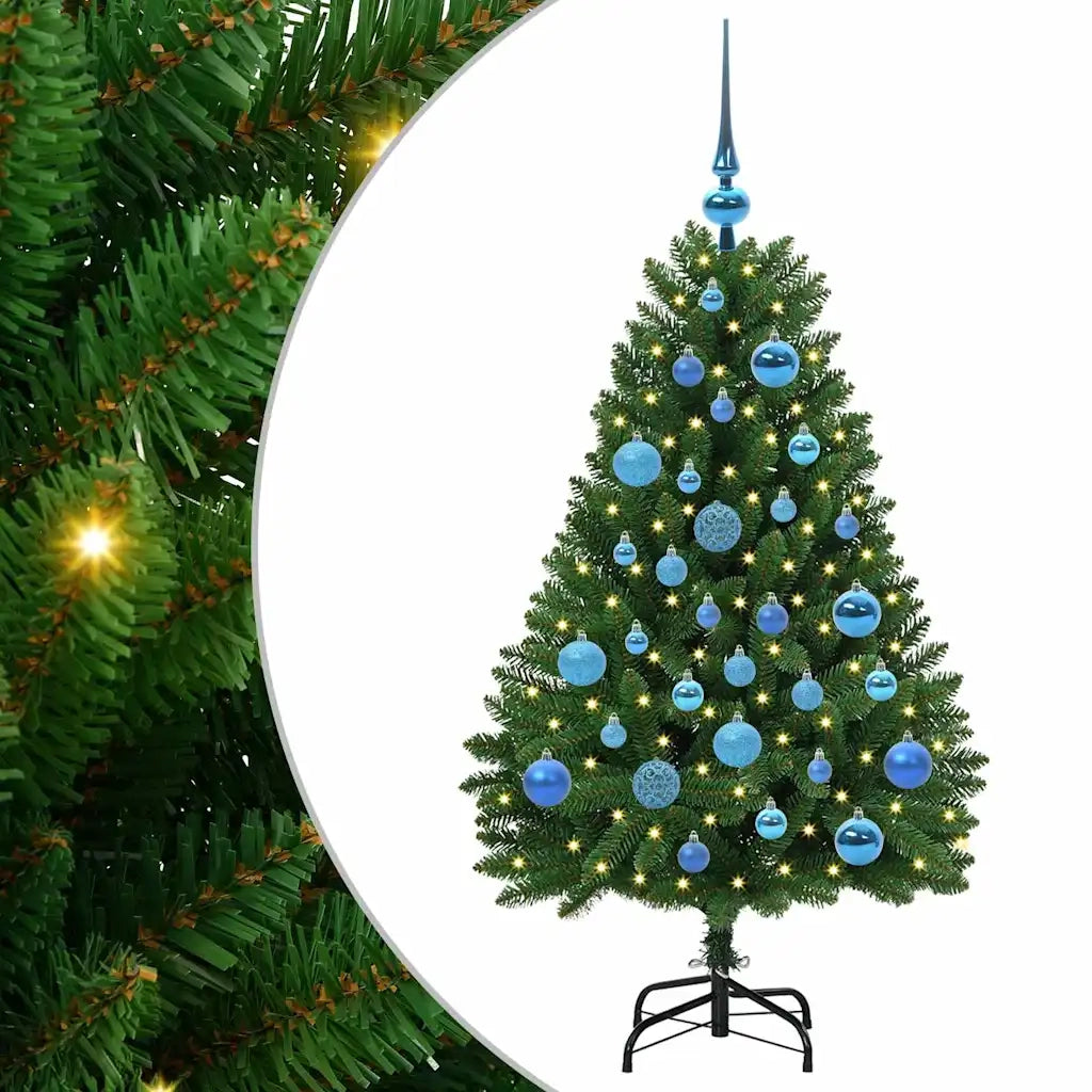 Albero di Natale artificiale Verde 120 cm PVC e Metallo 3395674