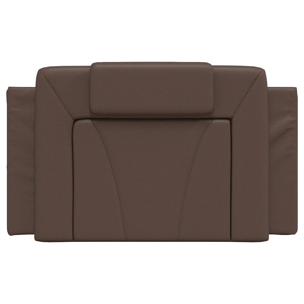 Cuscino Testiera Viana Marrone 80 cm in Similpelle CFW9487447