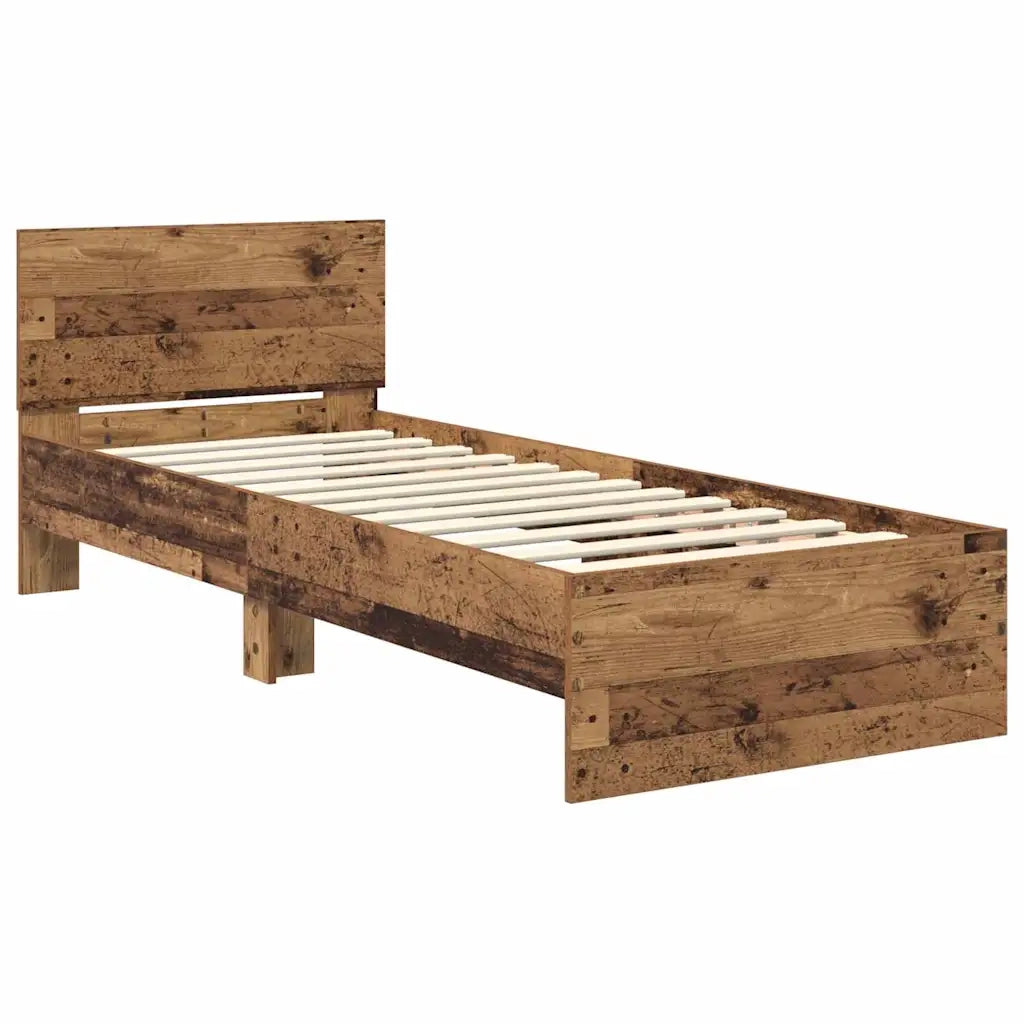 Struttura del letto Legno vecchio 75 x 190 cm Legno multistrato 885841
