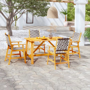 Set Mobili da Pranzo per Giardino 5 pz Legno Massello di Acacia 3087124