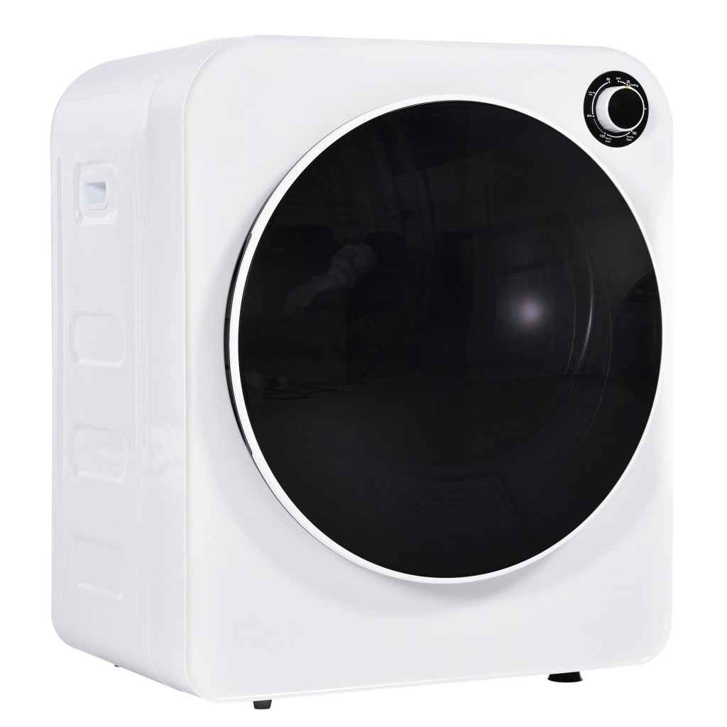 Asciugatrice ad Evacuazione ¨C MINIMAL ¨C 3 kg, 830W, Acciaio Inox, Bianca, 5 Programmi, Montaggio a Parete