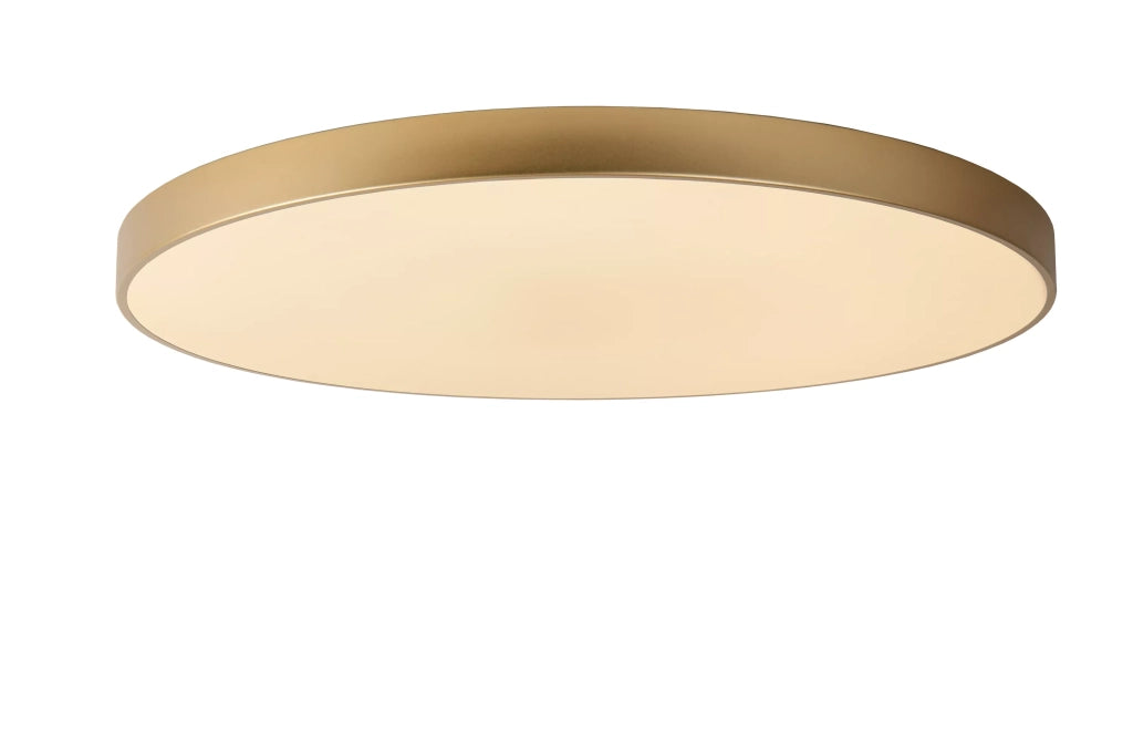 Plafoniera LED Lucide UNAR Ø80cm 80W oro tonda calda 2700K