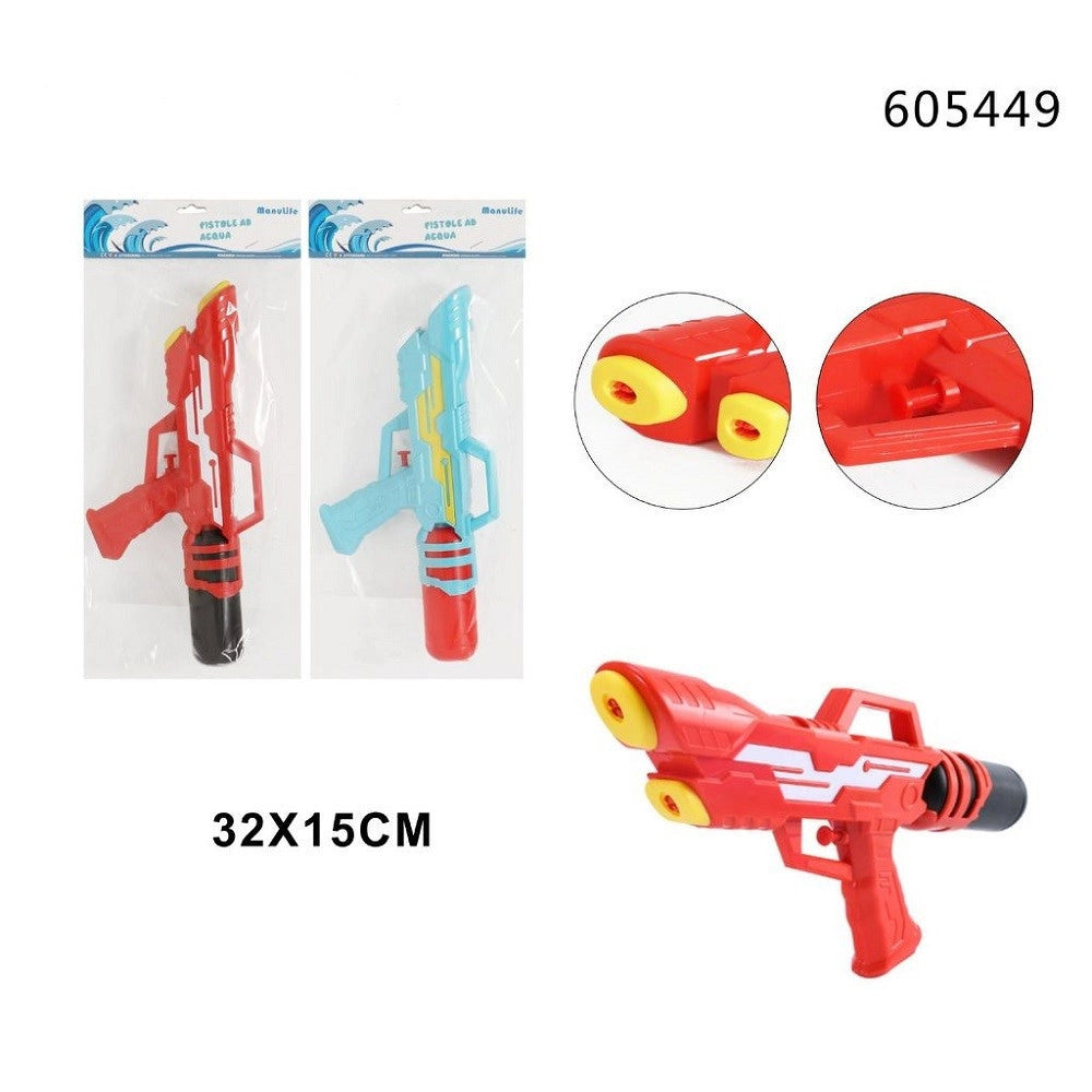 Trade Shop - Pistola Acqua Con Serbatoio 32x15cm Gioco Bambini Estate Colori Assortiti 605449 -