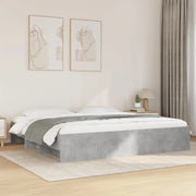 Giroletto senza Materasso Grigio Cemento 180x200 cm Truciolato