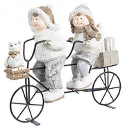 Decorazione bambini biker oro