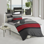 Asciugamano 4757, Satin Mako, Prodotto in Germania, Rosso 63, 135 x 200 cm + 80 x 80 cm