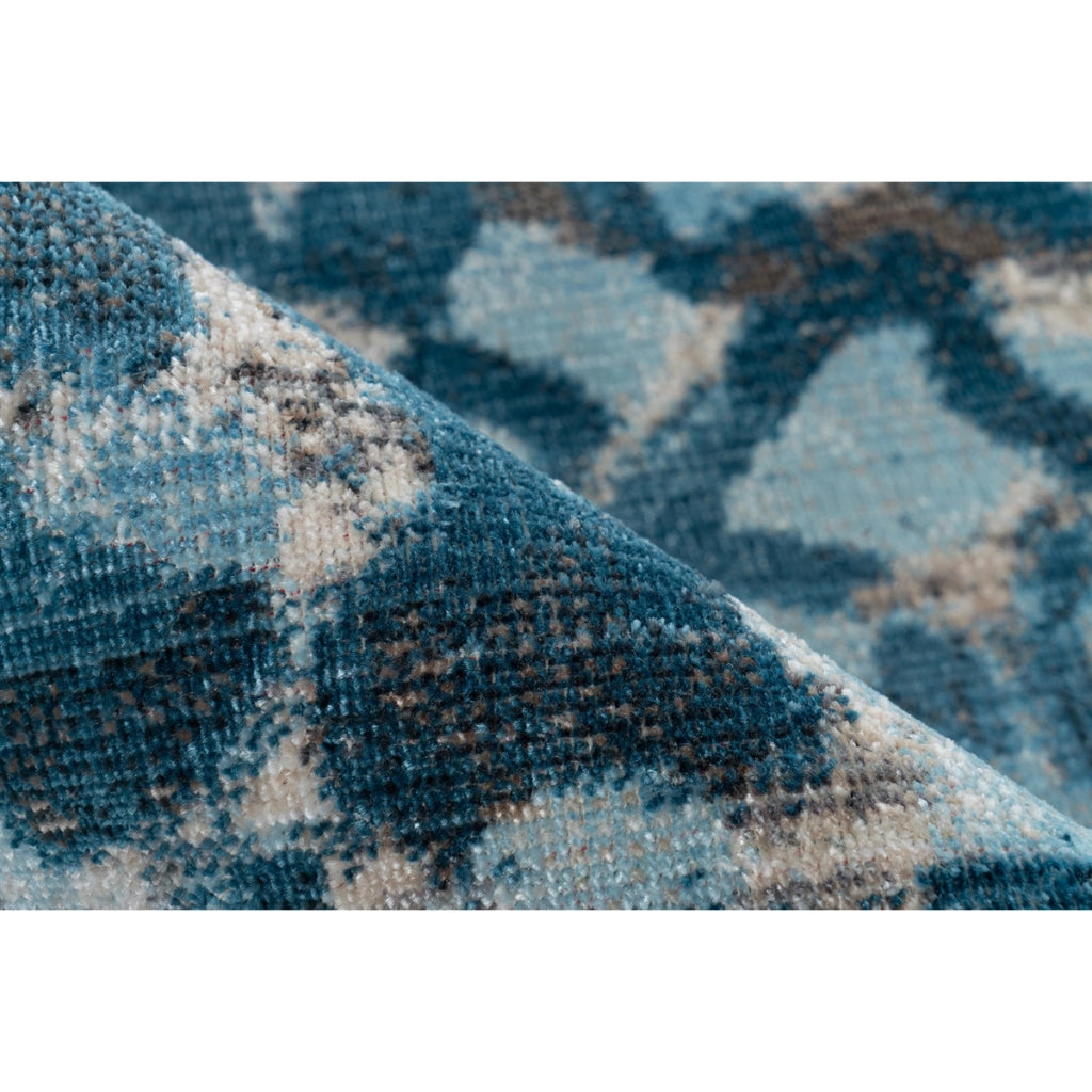 Tappeto moderno Dilan 400 Multi Azzurro e Grigio
