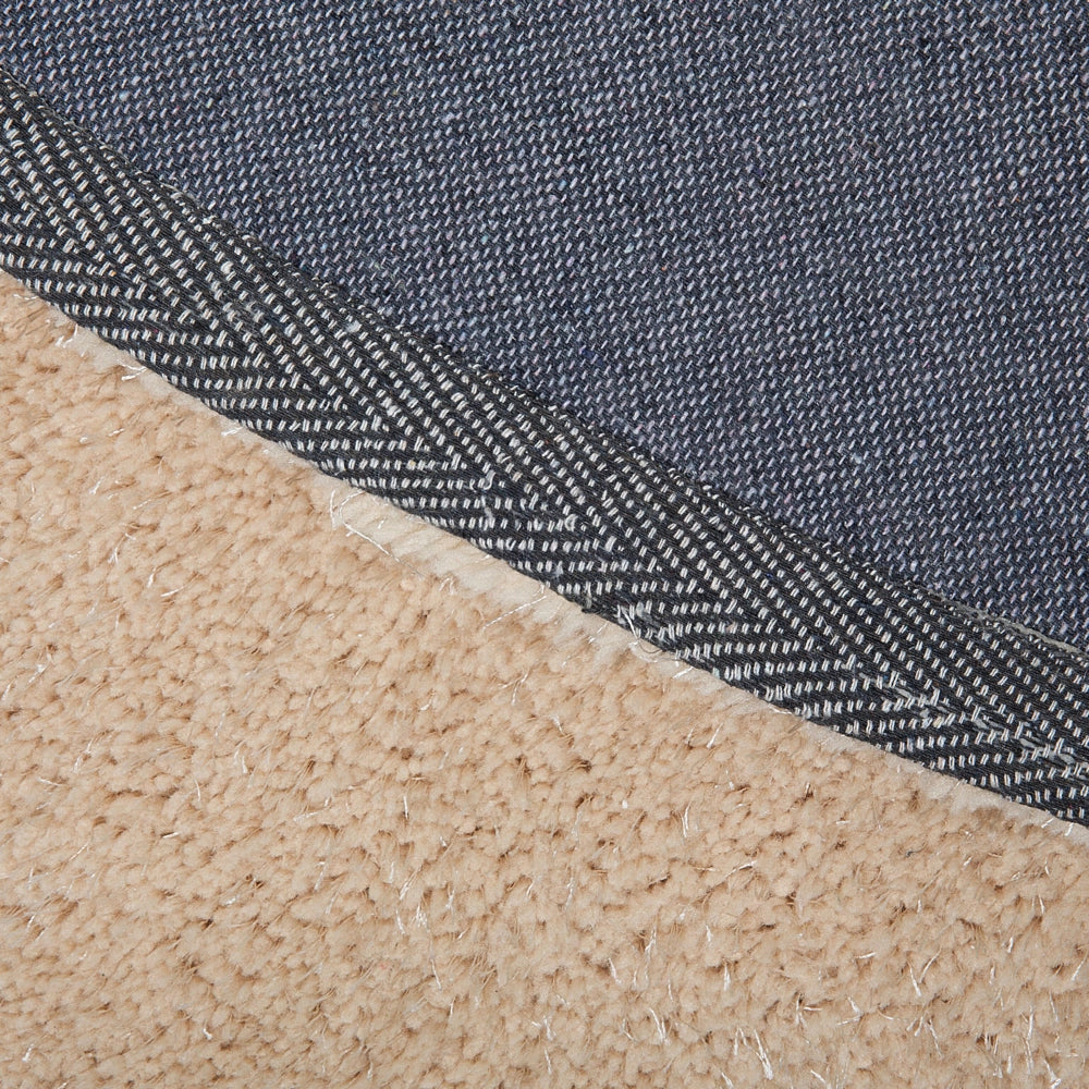 Tappeto Shaggy Beige 200 x 200 cm Moderno tappeto quadrato trapuntato a Pelo Lungo