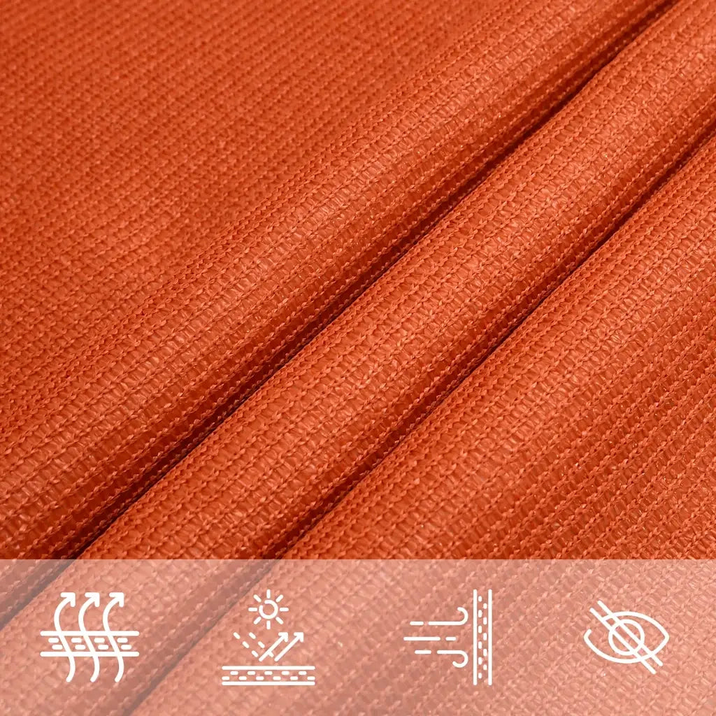 Vela Parasole 160 g/m² Triangolare Arancione 3x4x5 m in HDPE 311696