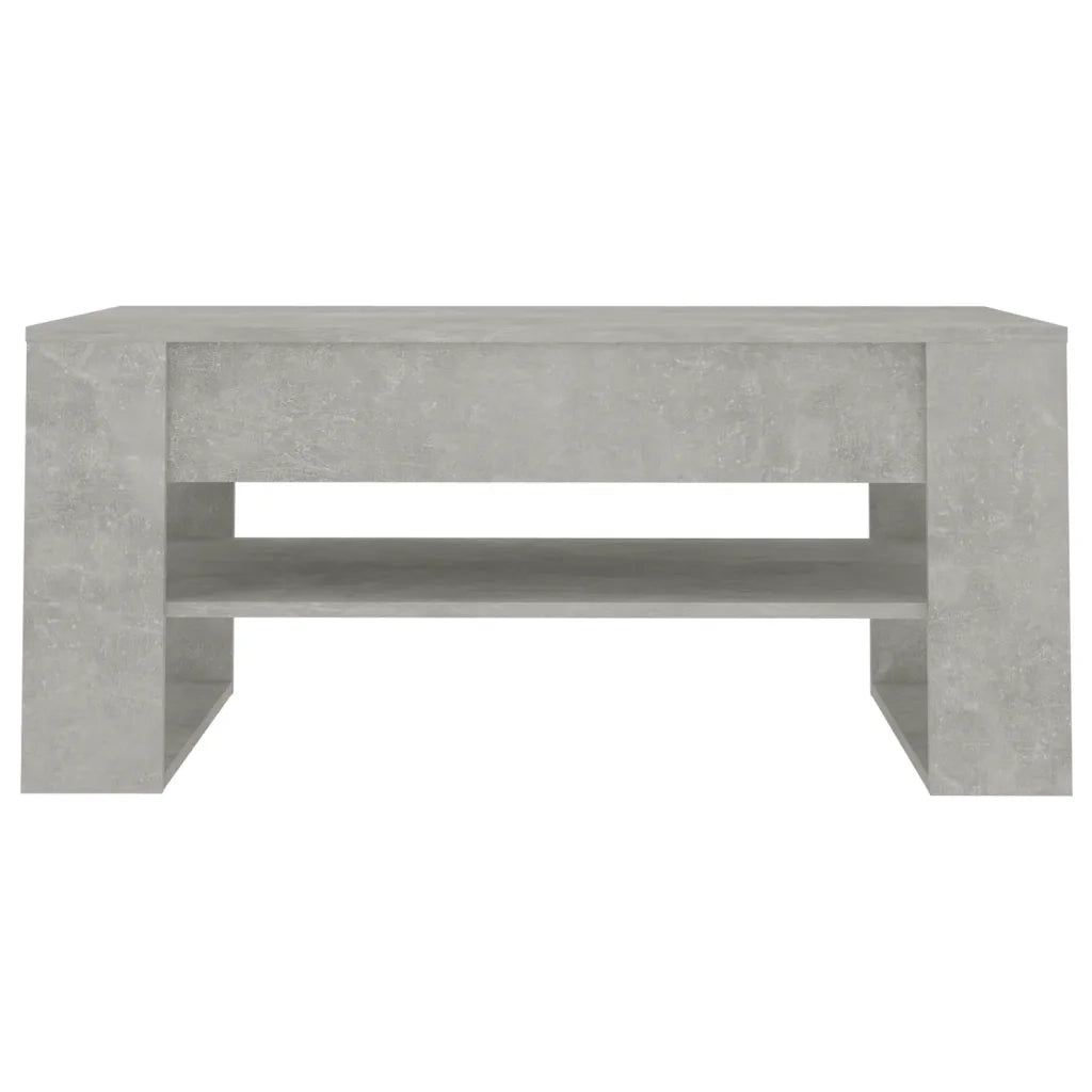 Tavolino salotto | Tavolino da caff¨¨ | Tavolino da Soggiorno Grigio Cemento 102x55x45 cm Legno Multistrato