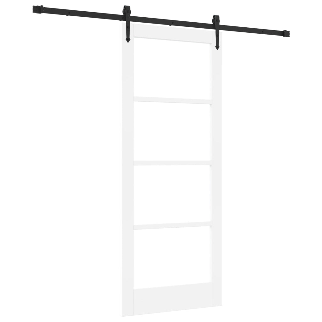 porta scorrevole  con set hardware 'ORKDAL'bianca 83x202 cm