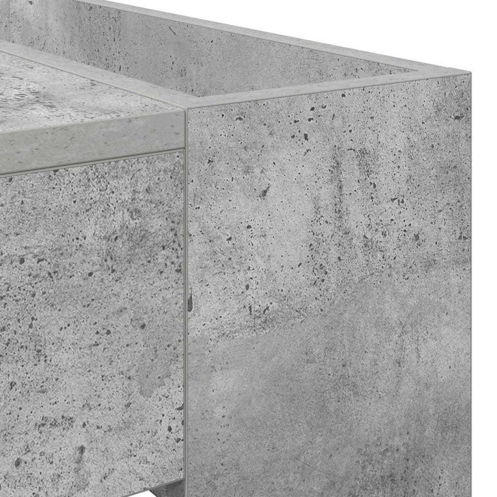 Tavolino da salotto Grigio cemento 110 x 50 x 41 cm