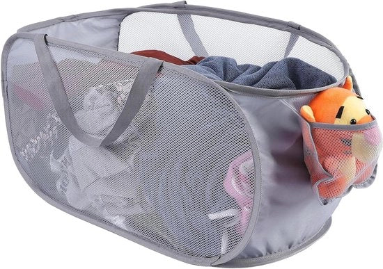 Wastafetta opvolevole a mesh con cassetto laterale e cassetto di stoccaggio di abbigliamento rimovibile, Grande, per cucina, bagno e camera dei bambini