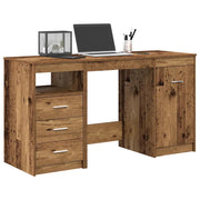 Scrivania con armadietto Legno Antico in Legno Multistrato 3328551