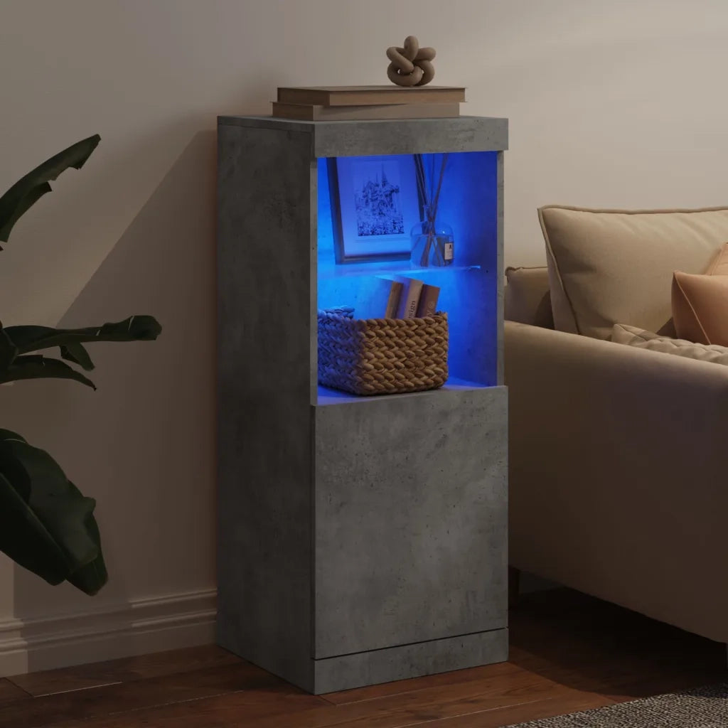 Credenza con Luci LED Grigio Cemento 41x37x100 cmcod mxl 134287