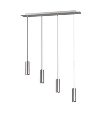 Lampada a Sospensione da Interno  GU10 in Metallo Nickel Opaco