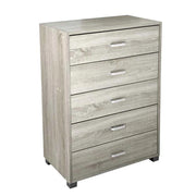 CASSETTIERA 5 CASSETTI ERMES IN LEGNO OLMO 68X40X H 101 CM