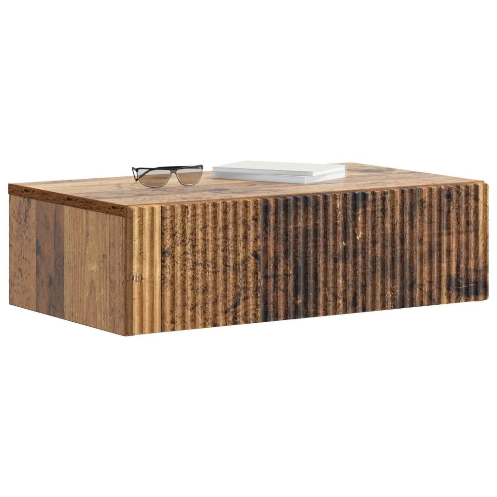 Tavolino da Parete Laterale Legno antico 59 x 34,5 x 17 cm 898493