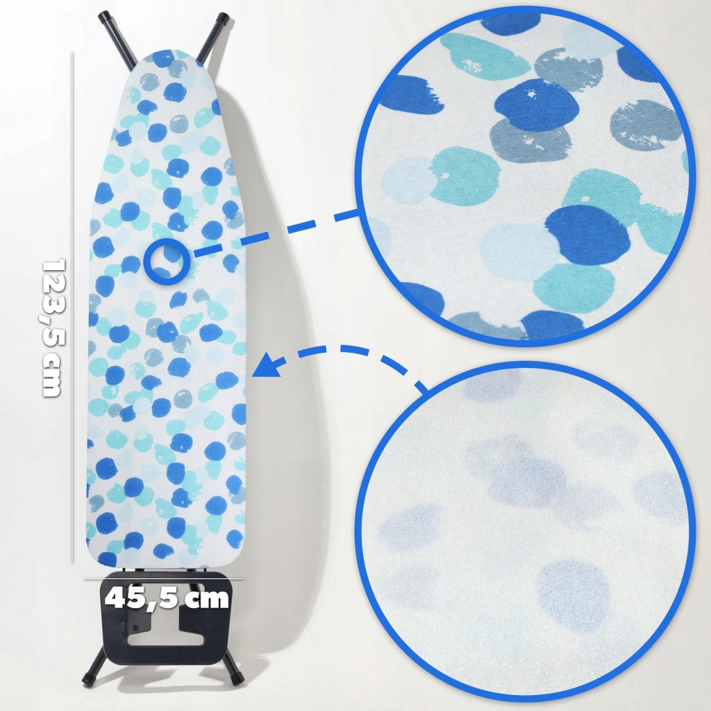 Fodera elasticizzata per asse da stiro KADAX 126x45 cm a pois