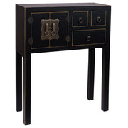 Mobile da ingresso in legno con 3 cassetti e 2 porte 63x26x82