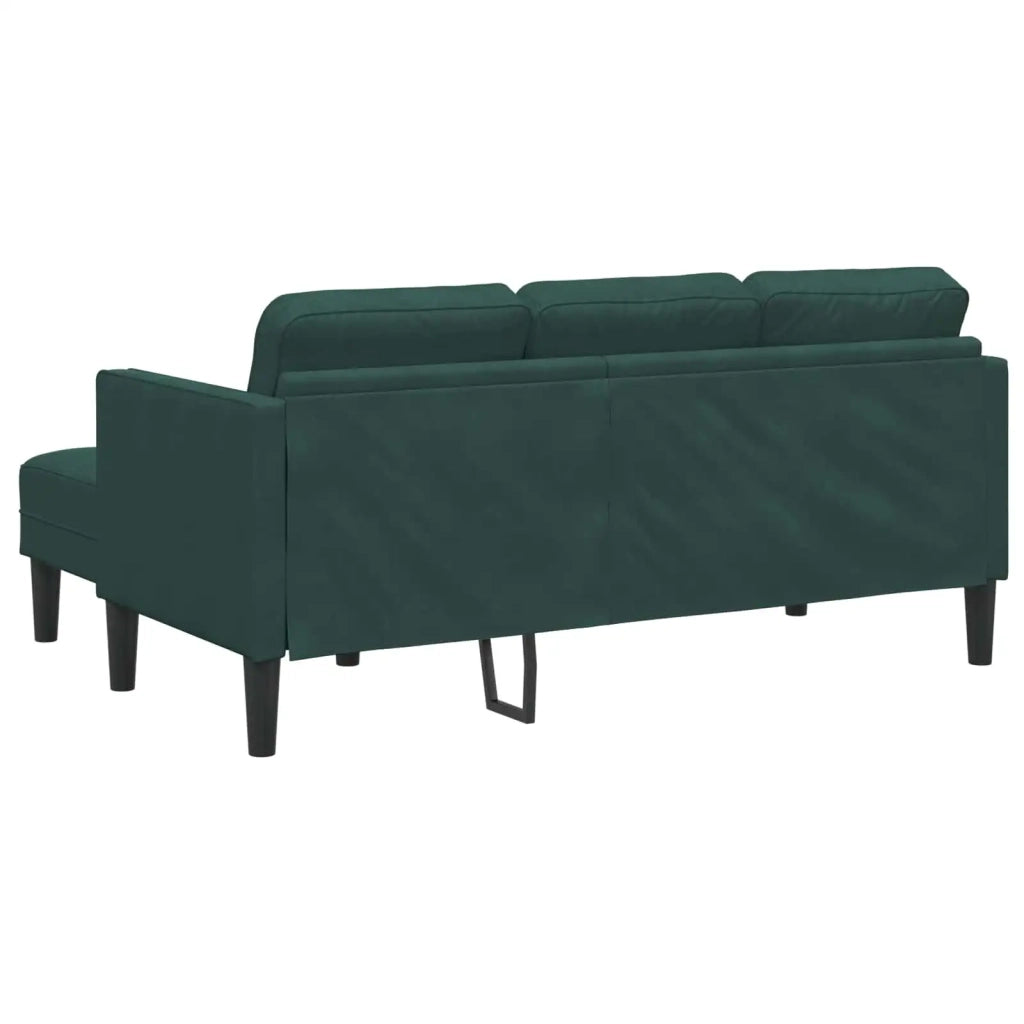 Set di divani con cuscino 2 pcs Verde Scuro Poliestere 3329266