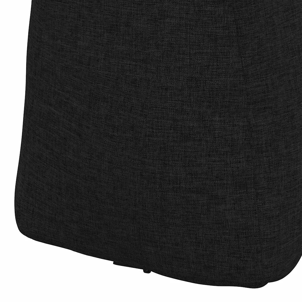 Cuscino per Schiena Nero 80 x 24 x 50 cm Tessuto 42014414