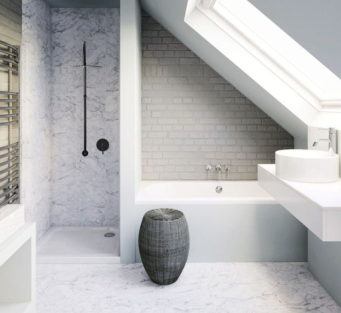 Set Doccia Rea Lugano Black + Box