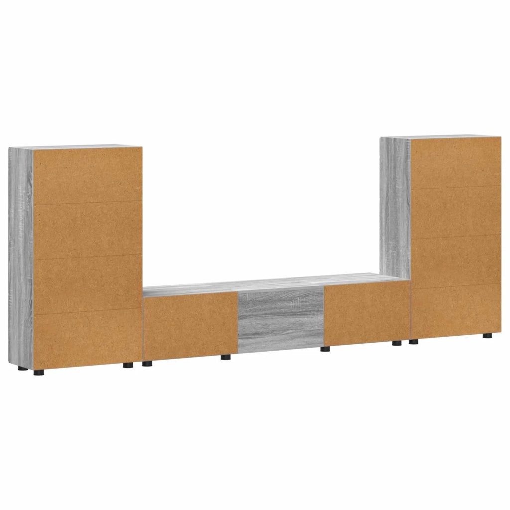 Set mobile TV FLORIN 3 pcs Grigio Sonoma Legno multistrato 3397940
