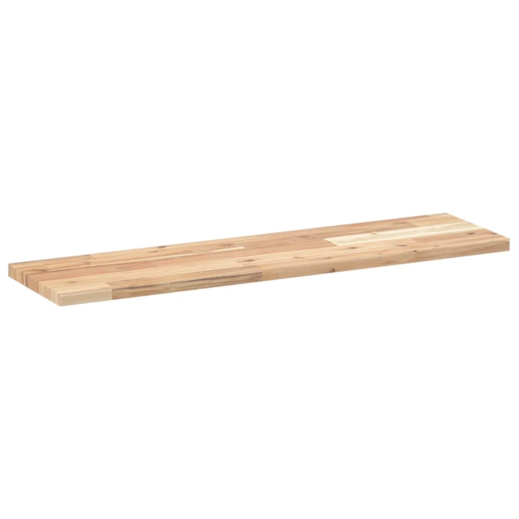 3 pz Mensole da Parete | Scaffali a Parete | Ripiano a parete 80x20x2 cm Legno Acacia Non Trattato