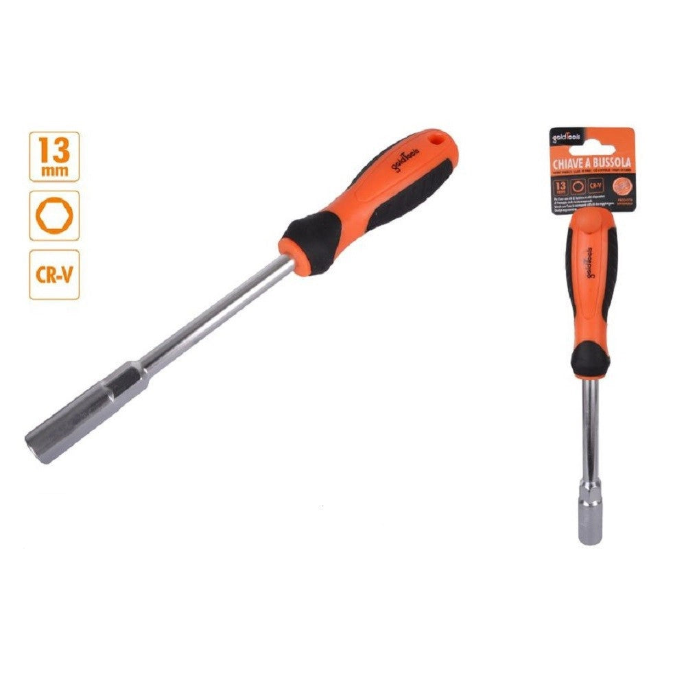Trade Shop - Chiave A Bussola Esagonale 13mm Cacciavite Cr-v Con Impugnatura Ergonomica 94869 -