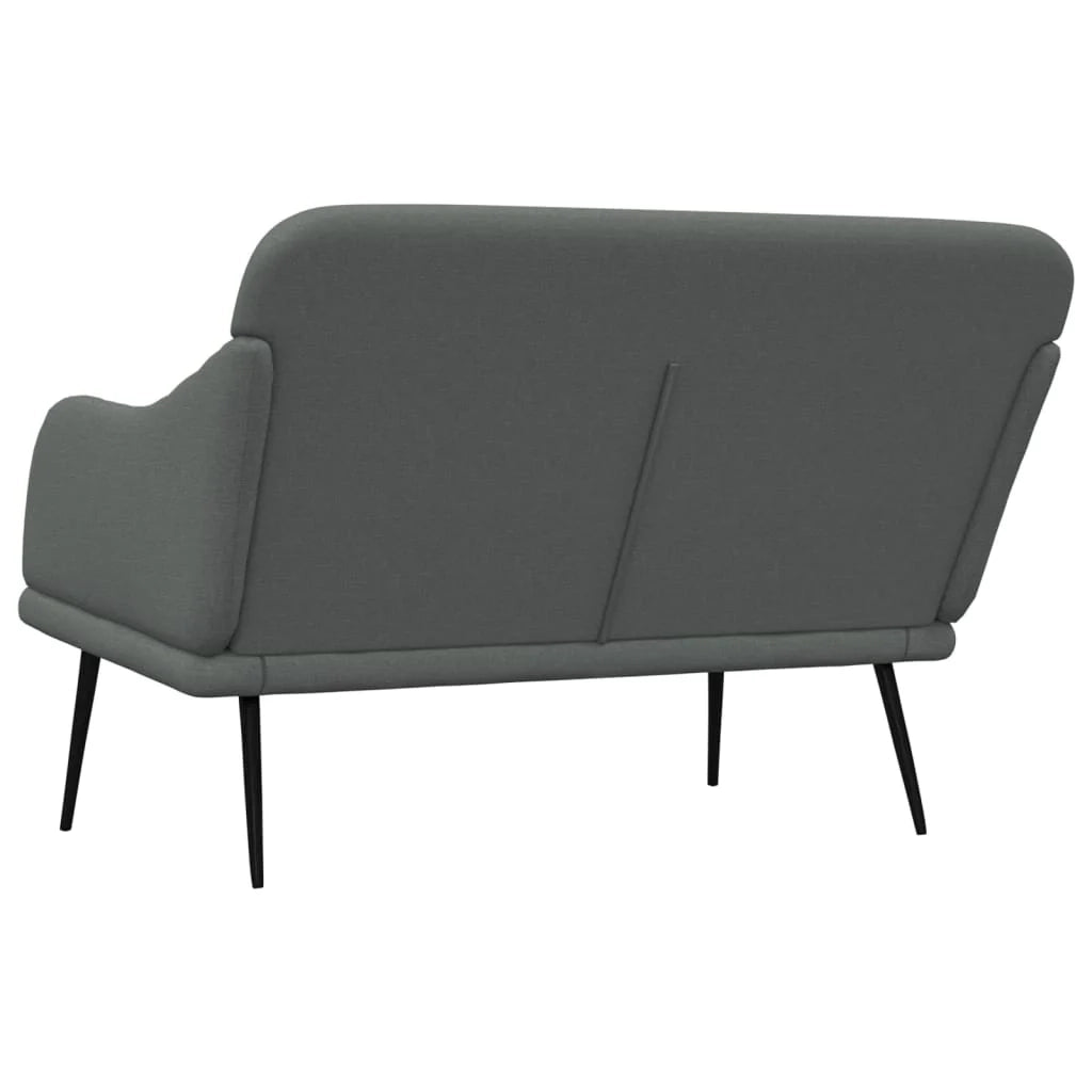 Panca 110 x 76 x 80 cm tessuto grigio scuro 02_0010504