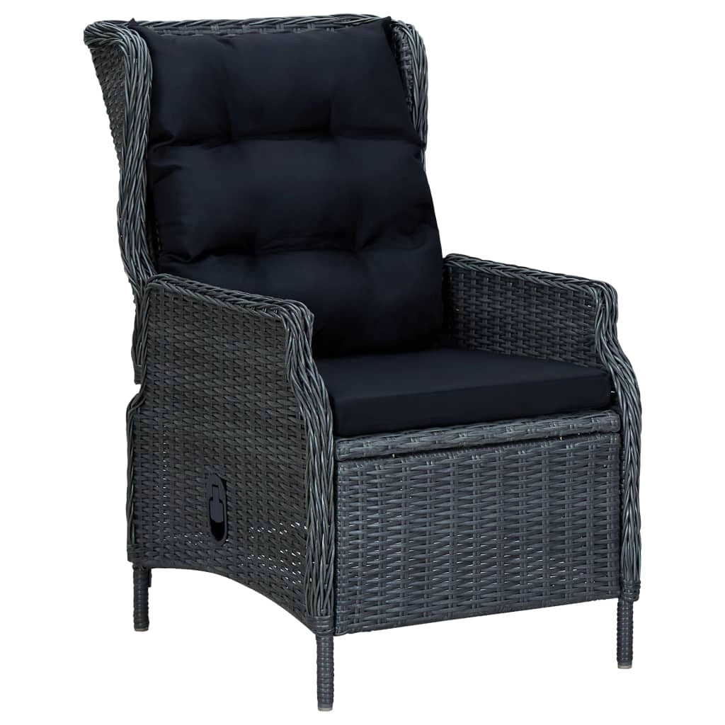 Set da pranzo da giardino per esterni 5 pezzi grigio scuro 02_0013804