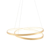 Lampadario LED moderno oro doppio anello 31,5W Endon