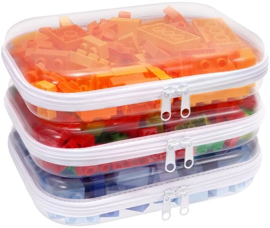 Cassa di stoccaggio con coperchio, borsa trasparente, borsa trasparente, borsa per giocattoli per viaggi, borse di plastica rigida per bagno, borsa di medicamenti impermeabile e organizzatore