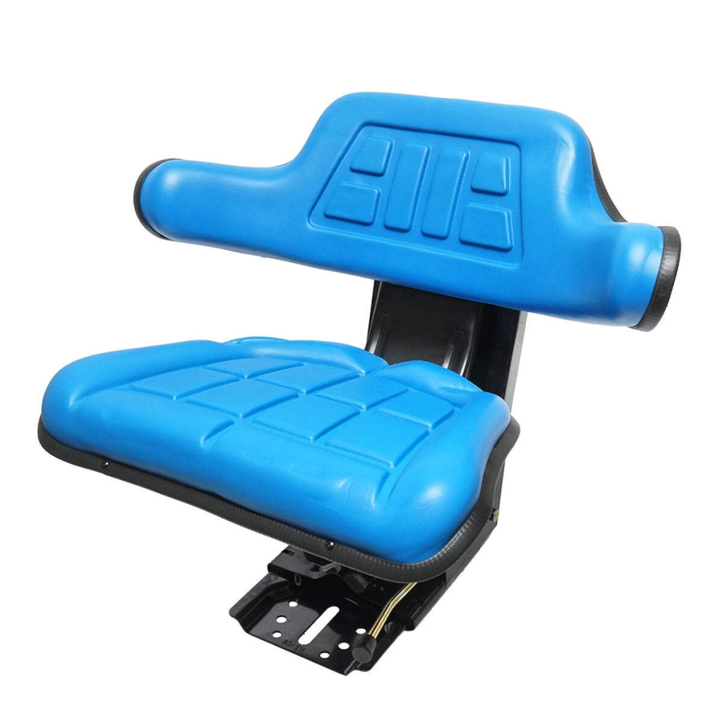 Sedile blu per trattore con tripla regolazione e ammortizzatore  U-445 e U-650